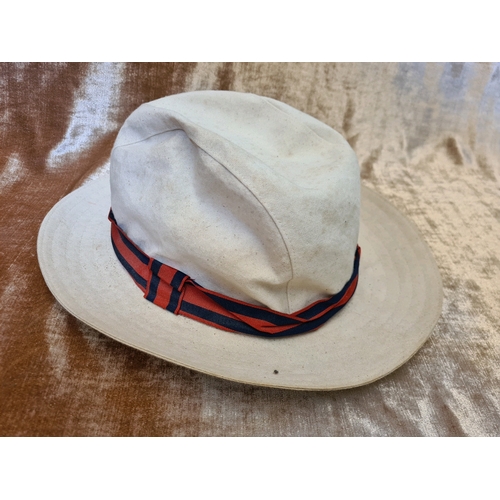 526 - Lock & Co straw, fabric and felt hats,  Moss Bros grey felt hat and a Western Hardhat Inc cowboy sty... 