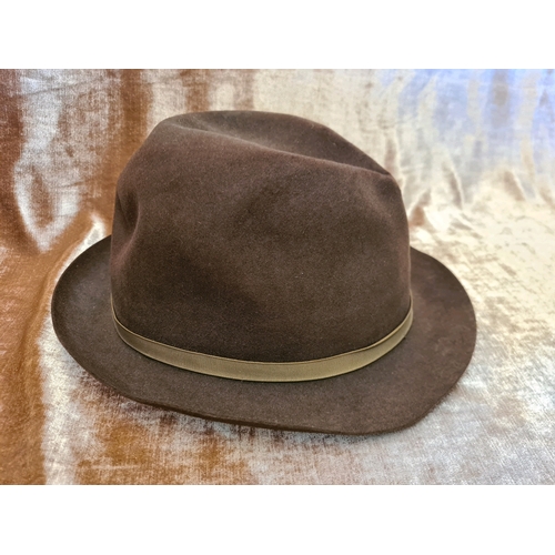 526 - Lock & Co straw, fabric and felt hats,  Moss Bros grey felt hat and a Western Hardhat Inc cowboy sty... 