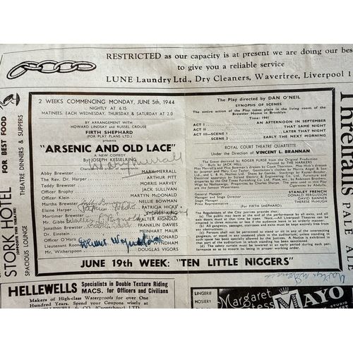 540 - Scrapbook containing theatre flyers, leaflets and programmes dated between 1943 and 146 (some WWII e... 