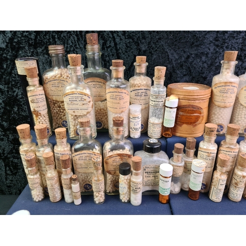 728 - Collection of bottles of Homeopathic Remedies with part contents from the estate of Dorothy Shepherd... 