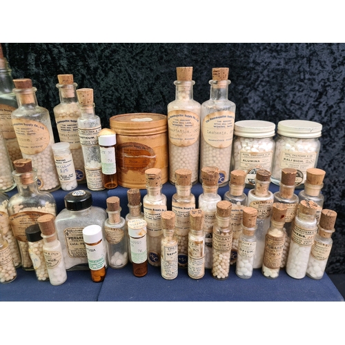 728 - Collection of bottles of Homeopathic Remedies with part contents from the estate of Dorothy Shepherd... 