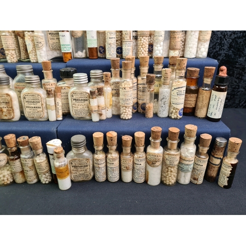 728 - Collection of bottles of Homeopathic Remedies with part contents from the estate of Dorothy Shepherd... 