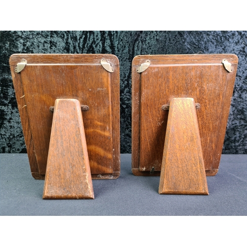 732 - Pair of silver photo frames, approx 21cm x 15cm, Birmingham 1926