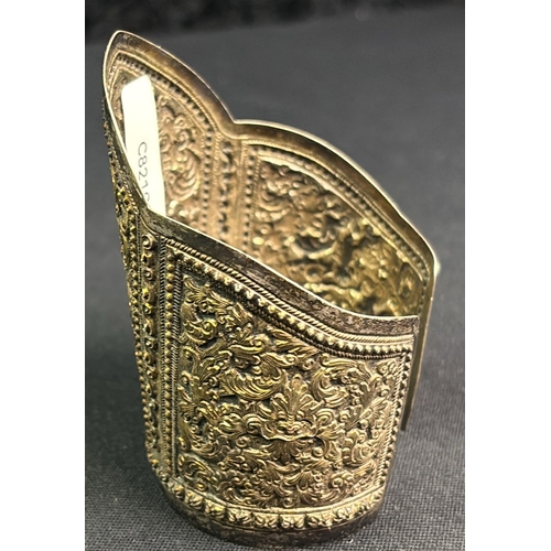 837 - A brass Hindu cuff bracelet/bangle. Circa 1950’s