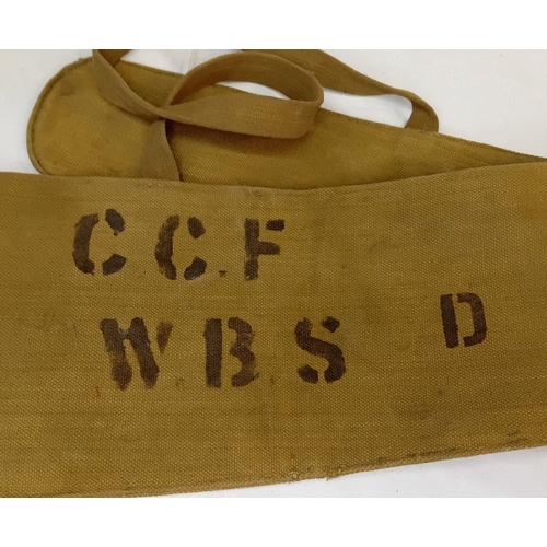 WW2 British Lee Enfield canvas rifle bag, 1941.