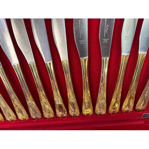 182 - A 6 place Hiram Wild canteen of decoratively embellished cutlery