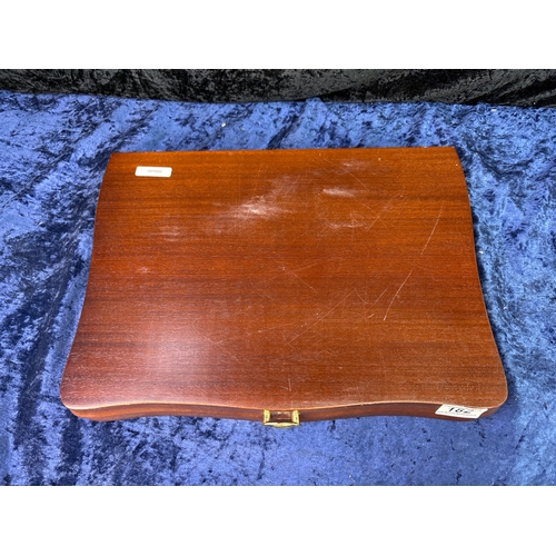 182 - A 6 place Hiram Wild canteen of decoratively embellished cutlery