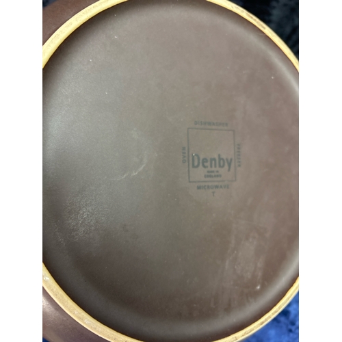 209 - Denby Greenwheat coffee pots and tableware
