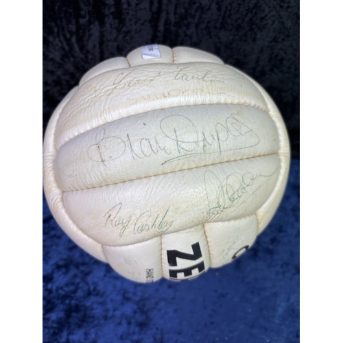 235 - Vintage football signed by Bristol City Players from 1980s