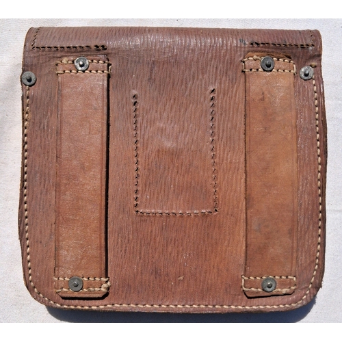 126 - WW2 Folding saw in leather case. 1942.