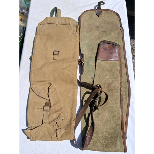 141 - Two WW2 Lee Enfield rifle bags