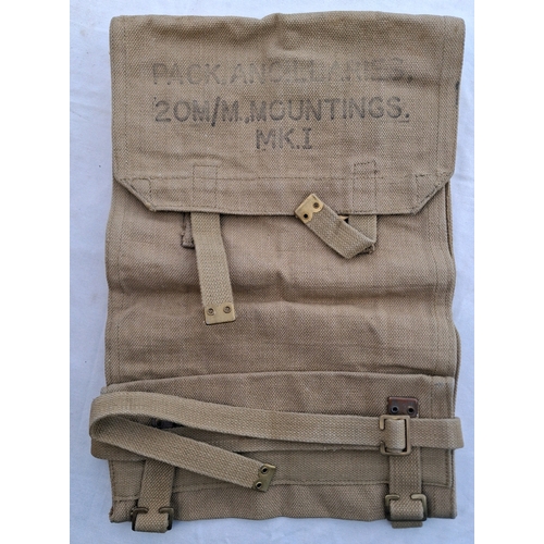155 - WW2 British 20mm ammunition carrier pack, 1944