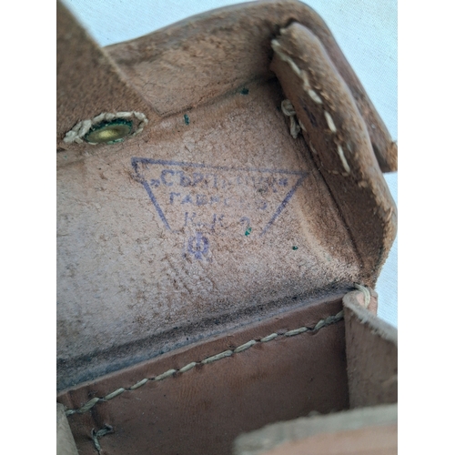 157 - WW2? Russian leather ammunition pouches