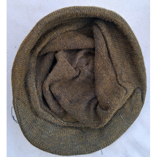 161 - WW2 British leather gaiters, 1943 tin and a jeep cap.