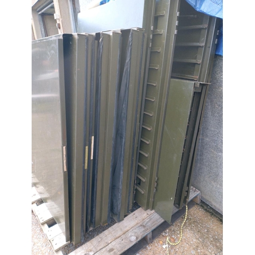 Large army green metal map/architectural/engineering drawings cabinet ...
