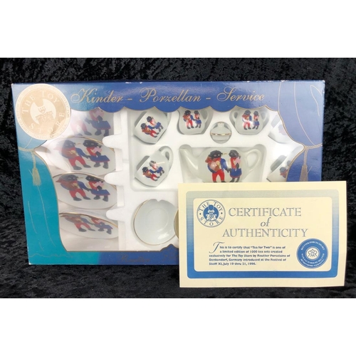 Reuter Porcelain golly china tea set in original fitted box, complete ...