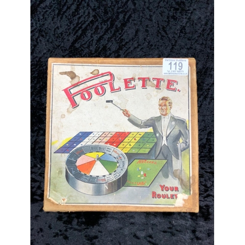 119 - Brilliant piece of nostalgia - vintage Poolette ’Your Roulette’ board game.