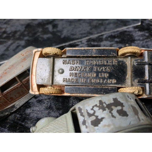 361 - Collection of vintage toy cars and a caravan! Some Dinky.