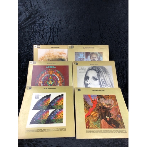 493 - Quadraphonic LP vinyl albums including Paul Simon and Barbra Streisand.