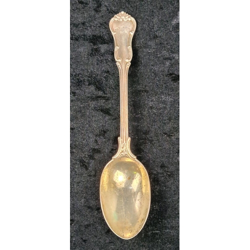 592 - Silver table spoon, London 1905, approx 58g
