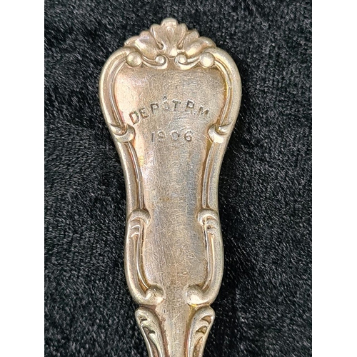 592 - Silver table spoon, London 1905, approx 58g