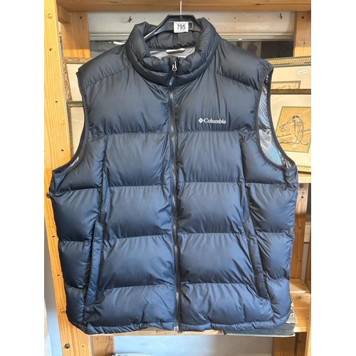 795 - Columbia Omniheat XXL black padded gilet with thermal lining, excellent condition