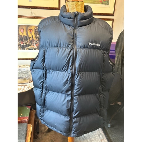 795 - Columbia Omniheat XXL black padded gilet with thermal lining, excellent condition