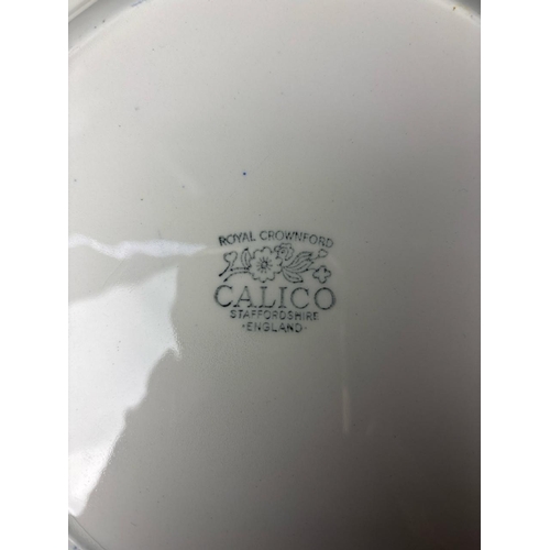 819 - Four pairs of vintage blue and white plates by Doulton, Royal Crownford etc. plus an antique German ... 