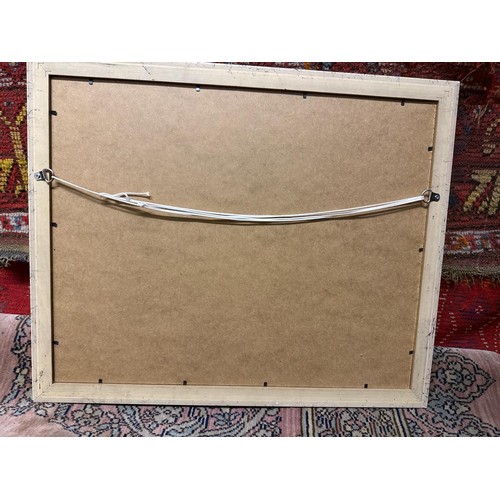 744 - Delightful still life watercolour painting of daisies in a glass jug. Signed AP Silverthorne (?). Fr... 