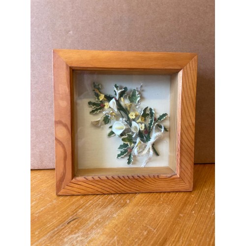 762 - Four framed needlepoint Items including a Millennium sampler (frame approx H54cm x W54cm), child’s n... 