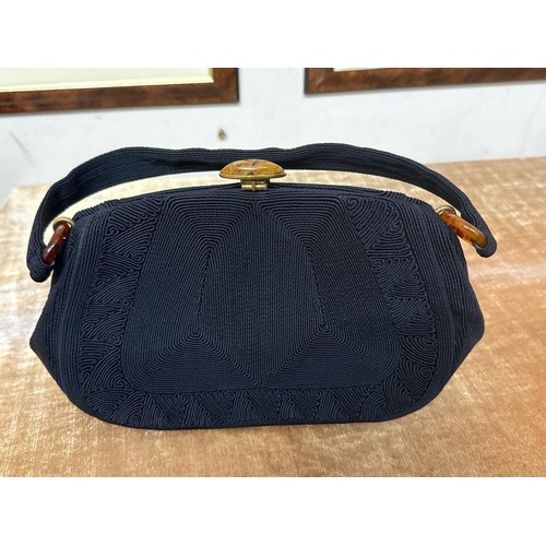 784 - Beautifully silky tasselled shawl, Oriental / Chinese style cushion cover, handbag made of leather s... 