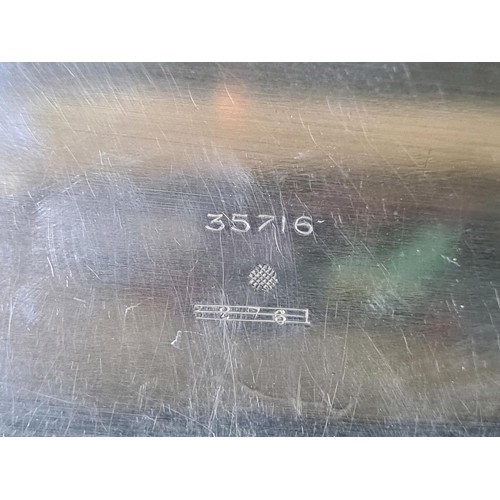 585 - Magnificent solid silver gallery tray with Masonic dedication inscription dated 1929, William Hutton... 