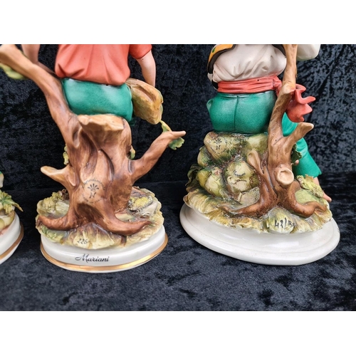 57 - Italian Capodimonte ‘Four Seasons’ hand-painted figurines. Each approx H24cm