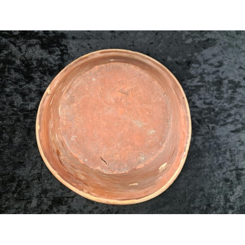352 - Antique terracotta Dairy Bowl approx Dia 33cm