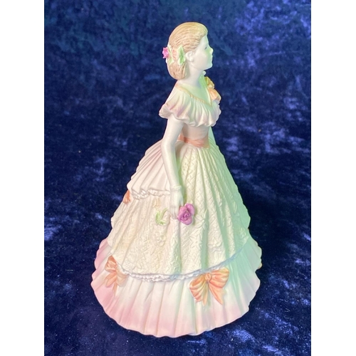 363 - Four elegant figurines. Two Nao, one Coalport figurine, (boxed) and an art deco style limited editio... 