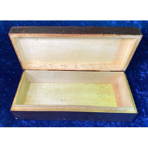 165 - Selection of different wood, style and size vintage boxes. Largest approx H8 x W28 x D12cm.
