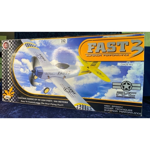 242 - Fast 3 radio controlled model aircraft, boxed.