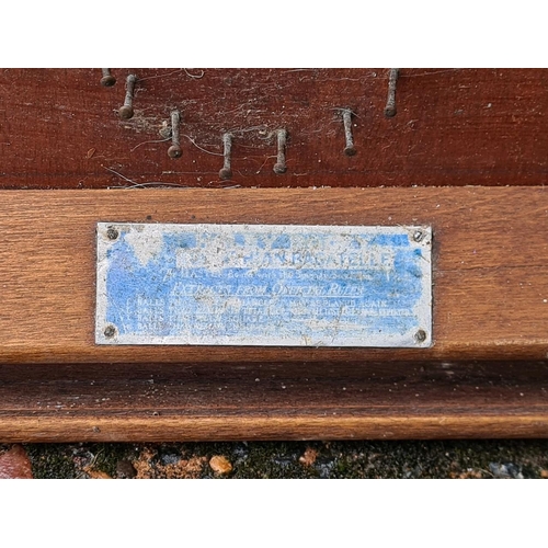 256 - Antique bagatelle game with balls.