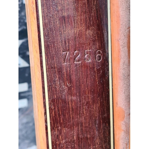 258 - Set of vintage Norwegian wooden skis and poles.