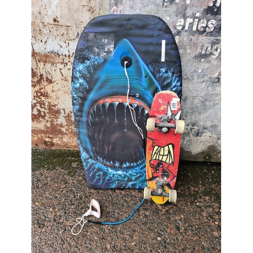 259 - Get ready for the summer holidays! Kids skateboard and body board.