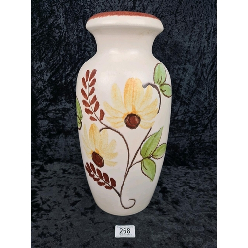 268 - Vintage German pottery vase, approx H37cm