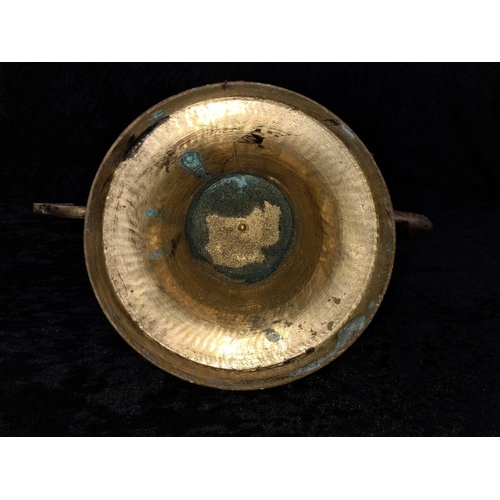 272 - Large impressive brass Middle Eastern coffee pot, approx H80cm
