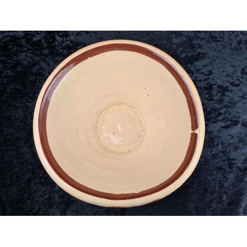 352 - Antique terracotta Dairy Bowl approx Dia 33cm