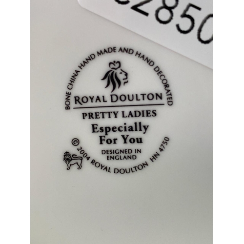 360 - Four Royal Doulton figurines tallest approx 21.5cm and a Carlton ware basque mug approx H10cm.