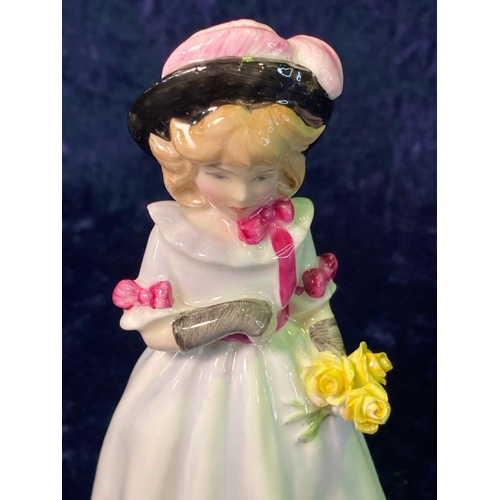 360 - Four Royal Doulton figurines tallest approx 21.5cm and a Carlton ware basque mug approx H10cm.