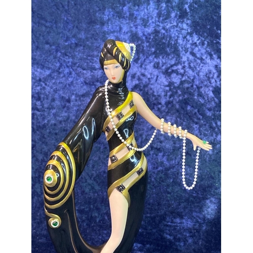 363 - Four elegant figurines. Two Nao, one Coalport figurine, (boxed) and an art deco style limited editio... 