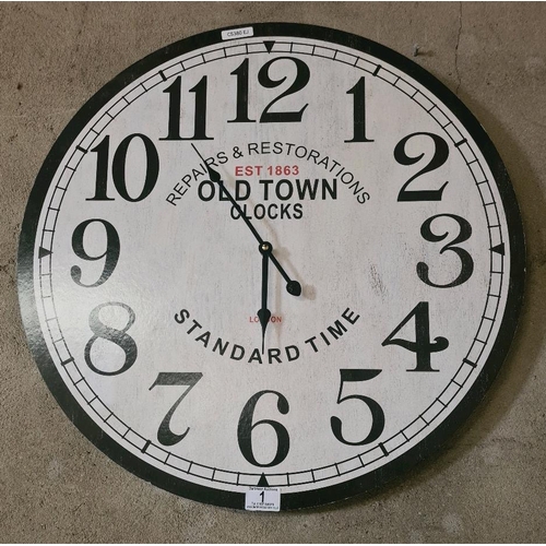 1 - Extra large wall clock so you’ll always know what time it is - no excuses for being late! Battery op... 