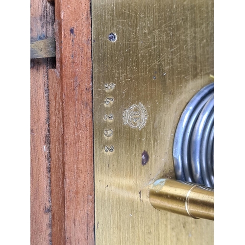 10 - Antique recording barograph, used to measure and visually record changes in atmospheric pressure. Ha... 