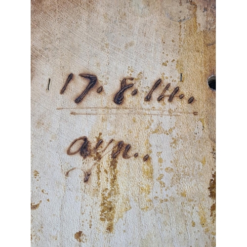 101 - Gorgeous pair of fine Edwardian wooden door finger plates with a floral design in the Art Nouveau st... 