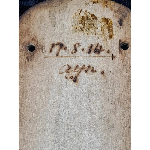 101 - Gorgeous pair of fine Edwardian wooden door finger plates with a floral design in the Art Nouveau st... 